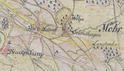 Abb.3 Wölper Karte von 1756